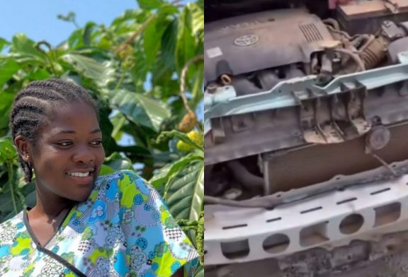 Ghana's TikTok Star, Asantewaa survives car accident