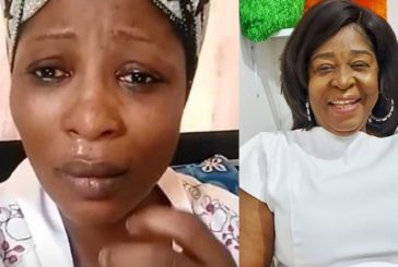 Ghanaian actress, Gloria Sarfo weeps over her mother's demise