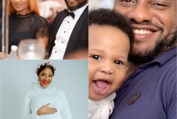 Nigerian actor, Yul Edochie's wife angrily reacts as he announces the birth of his son with a second wife