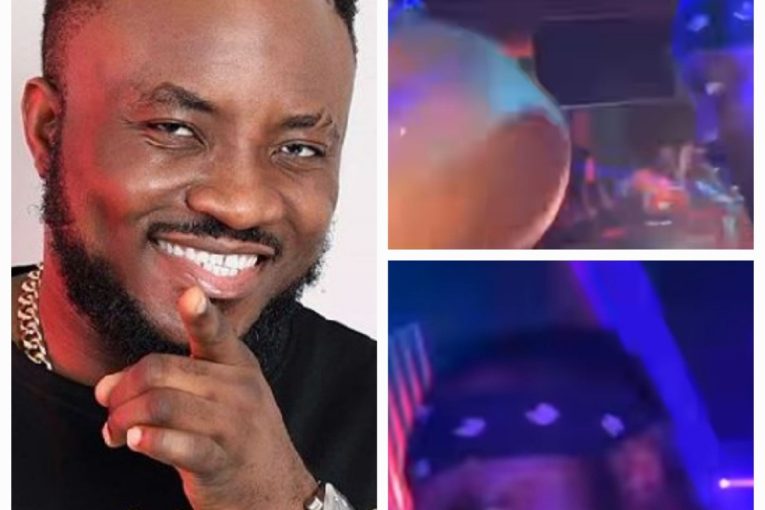 DKB captured heading a lady's buttocks at a nightclub