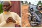 Ghanaian actor, Lilwin gives thanks to God after surviving a serious car accident (See Photos)